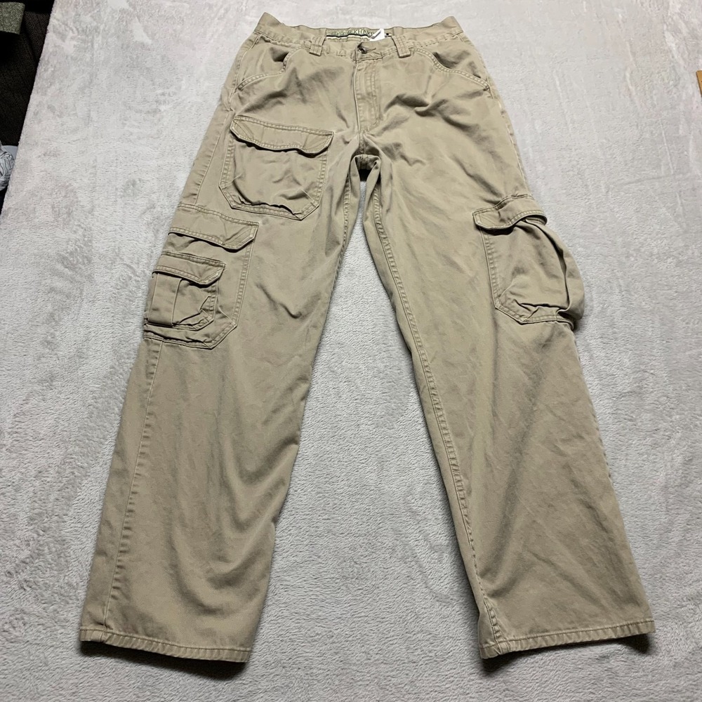 Vintage Y2K Levis Silvertab Khaki‎ Baggy Cargo Skater Pants Men 30x31